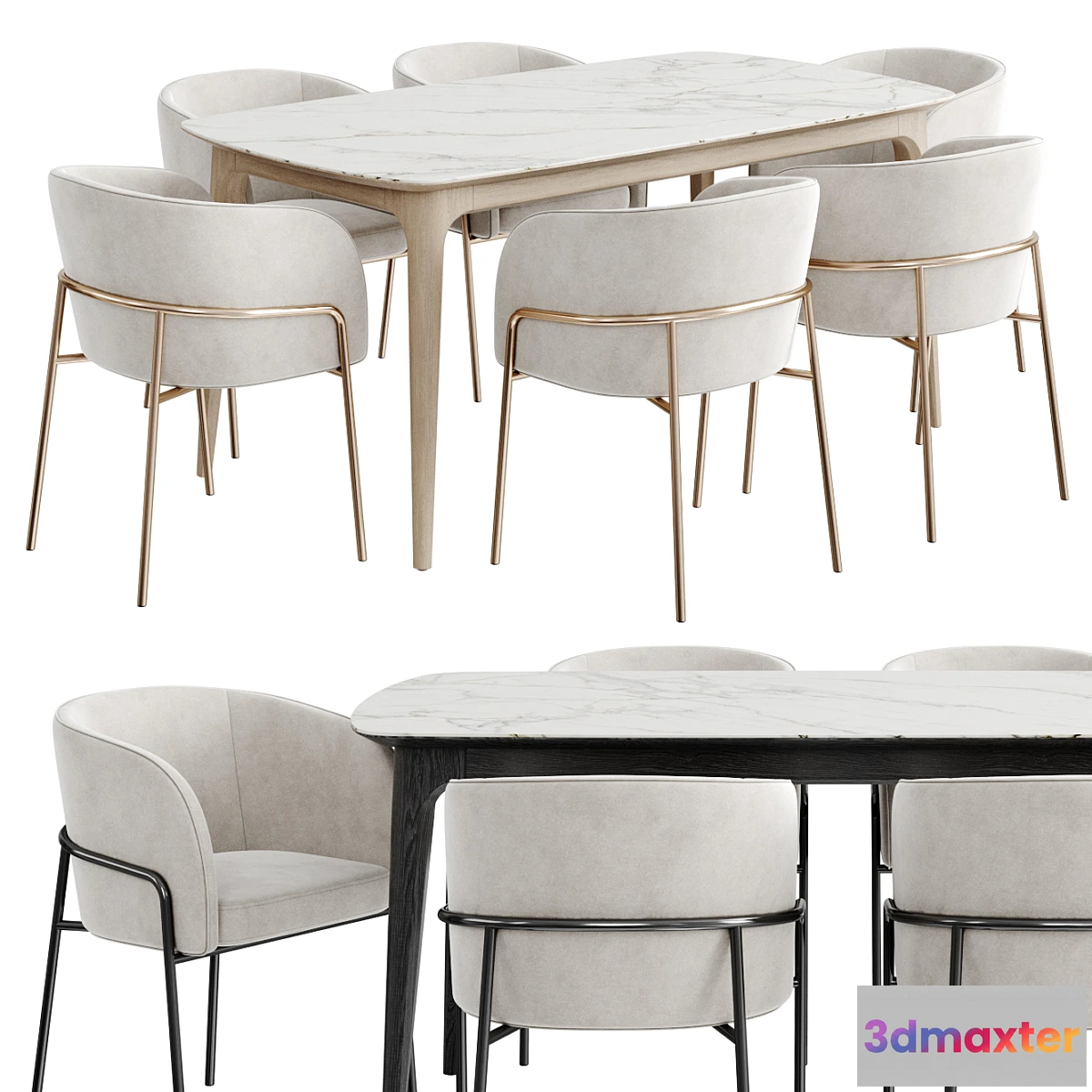 1405670 - Dinning Set 124 3D Max