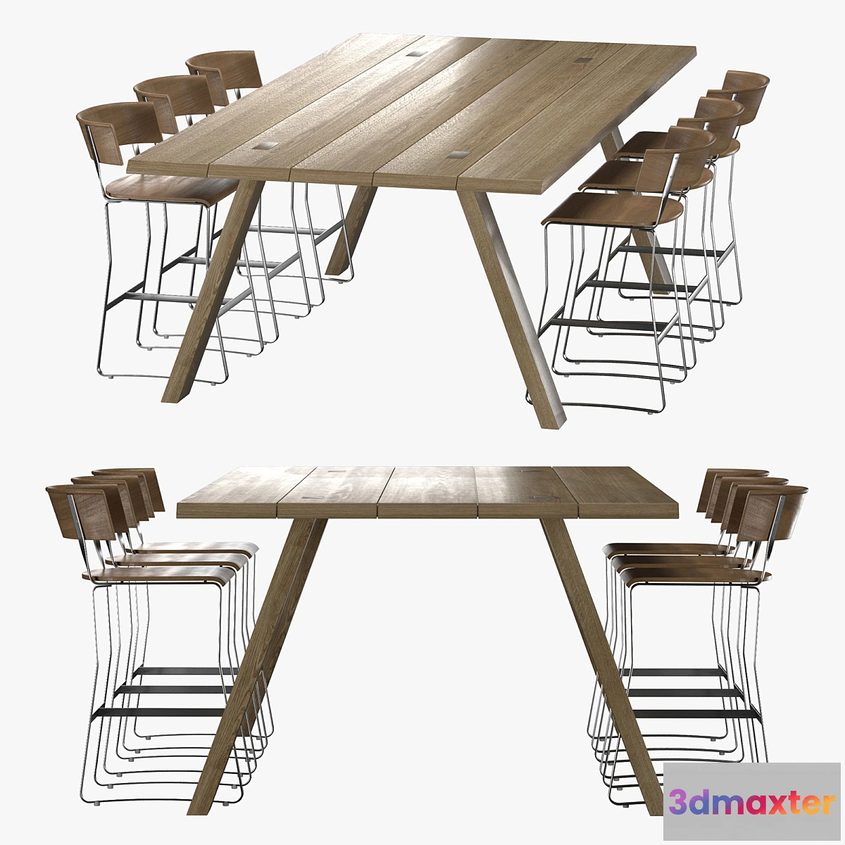 1407542 - Bar-dining table and chair 3D Max