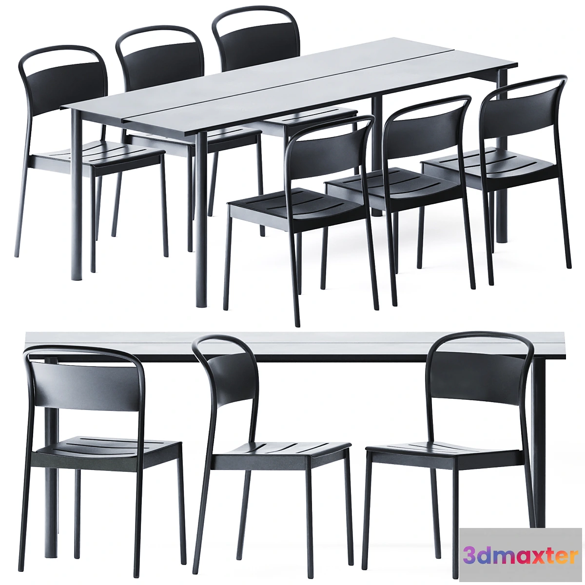 1408088 - Linear Steel Table by Muuto 3D Max