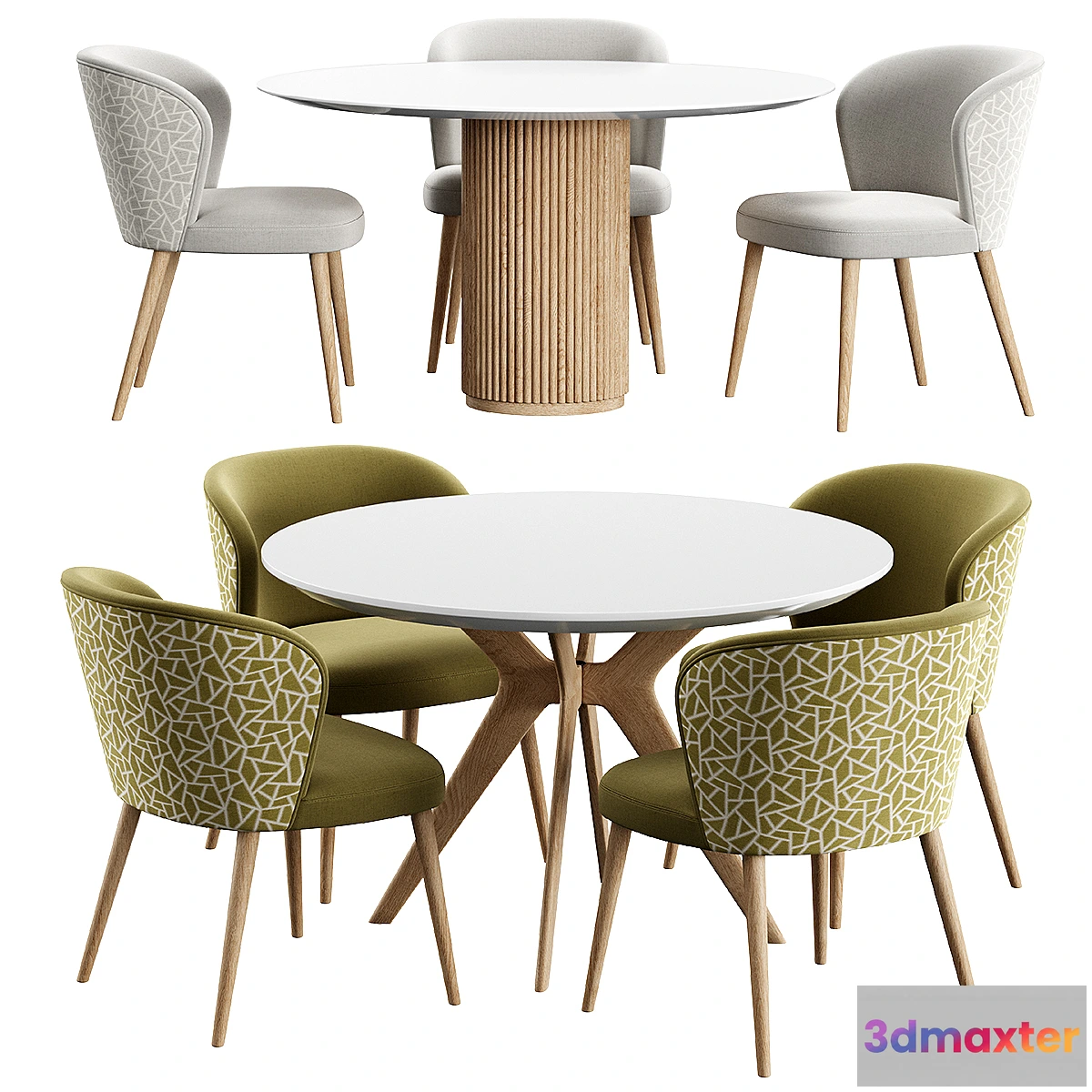 1413734 - Chair Toby Konyshev PALAIS ROYAL Table Clark Table 3D Max