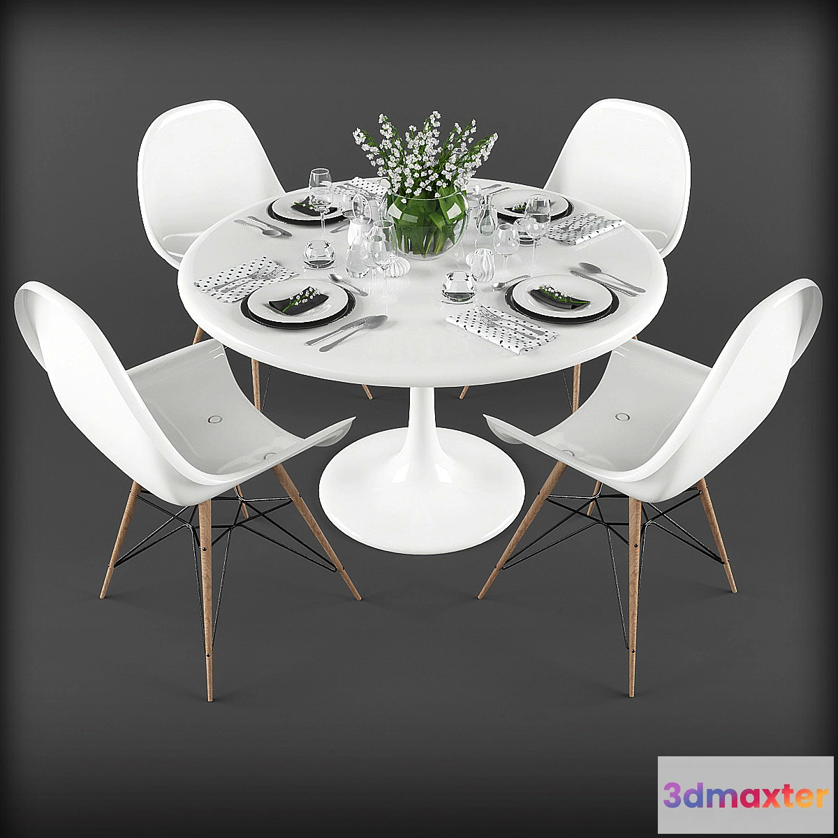 1414092 - Table setting 02 3D Max