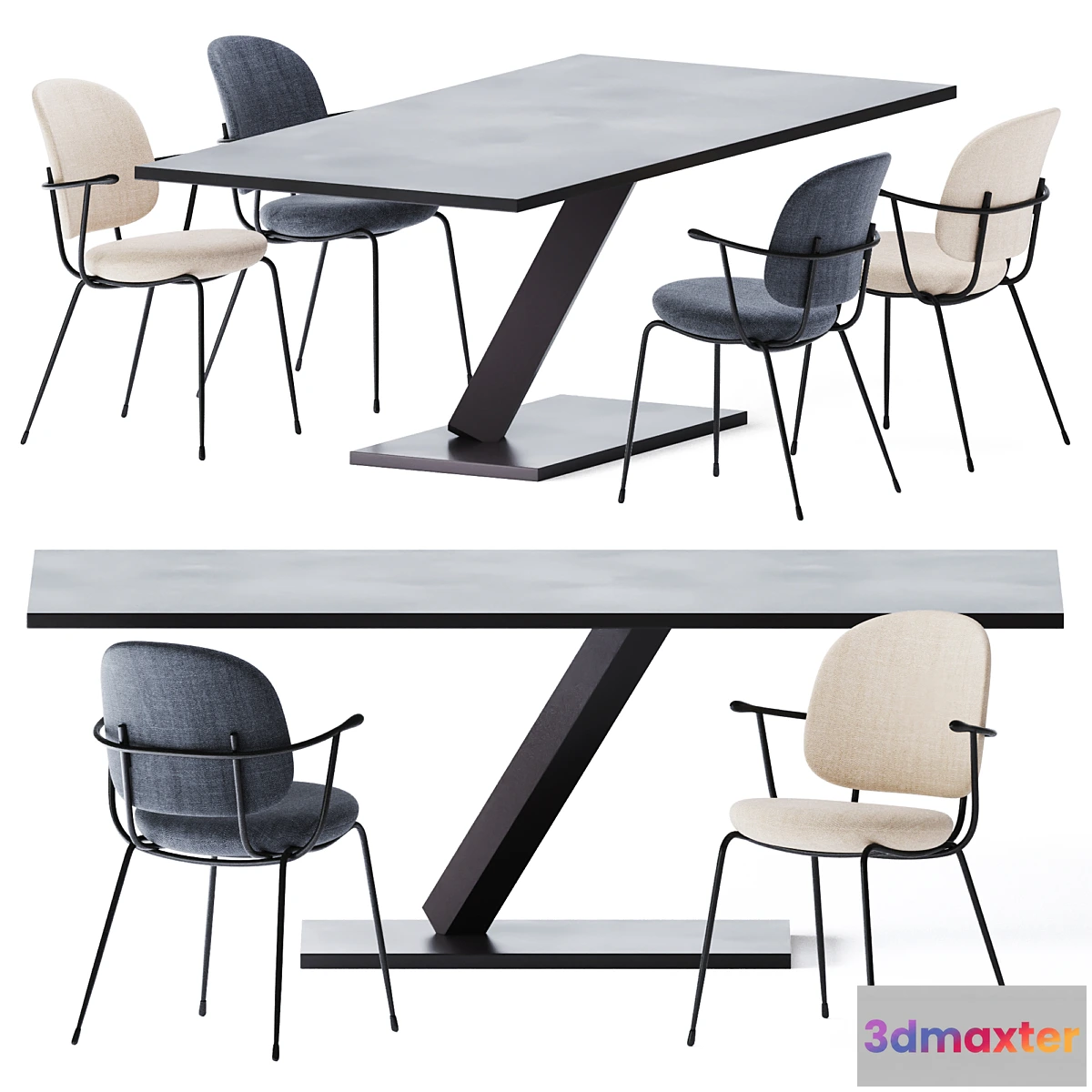 1414948 - Element Dining Table by Desalto 3D Max
