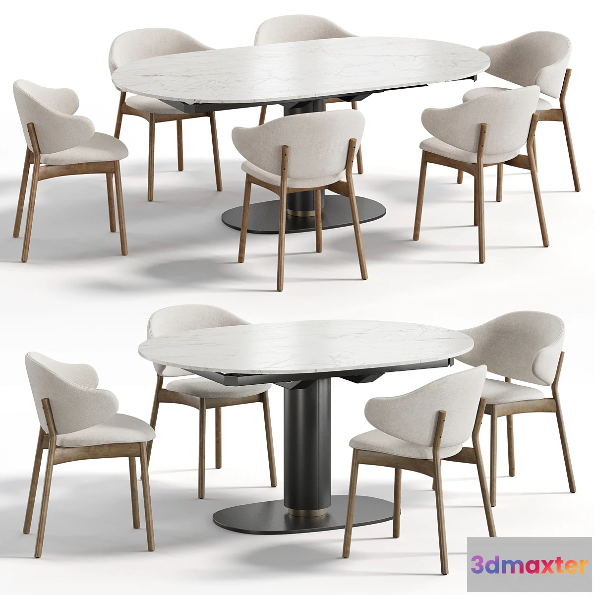 1417238 - Dining Set 002 3D Max