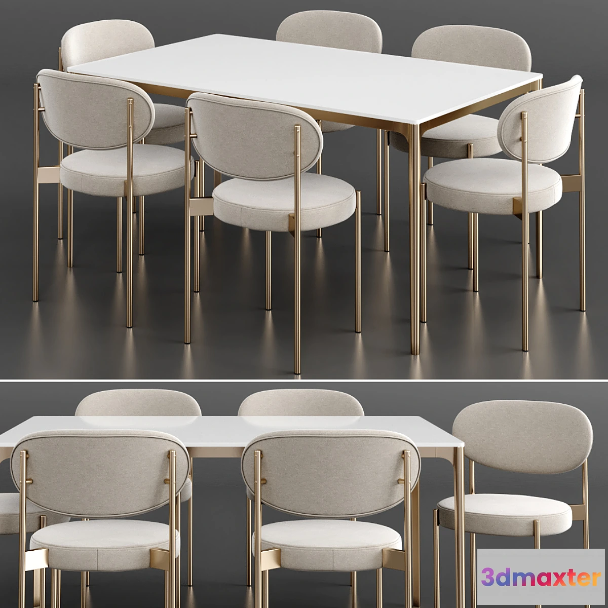 1420608 - Dinning set 10 3D Max