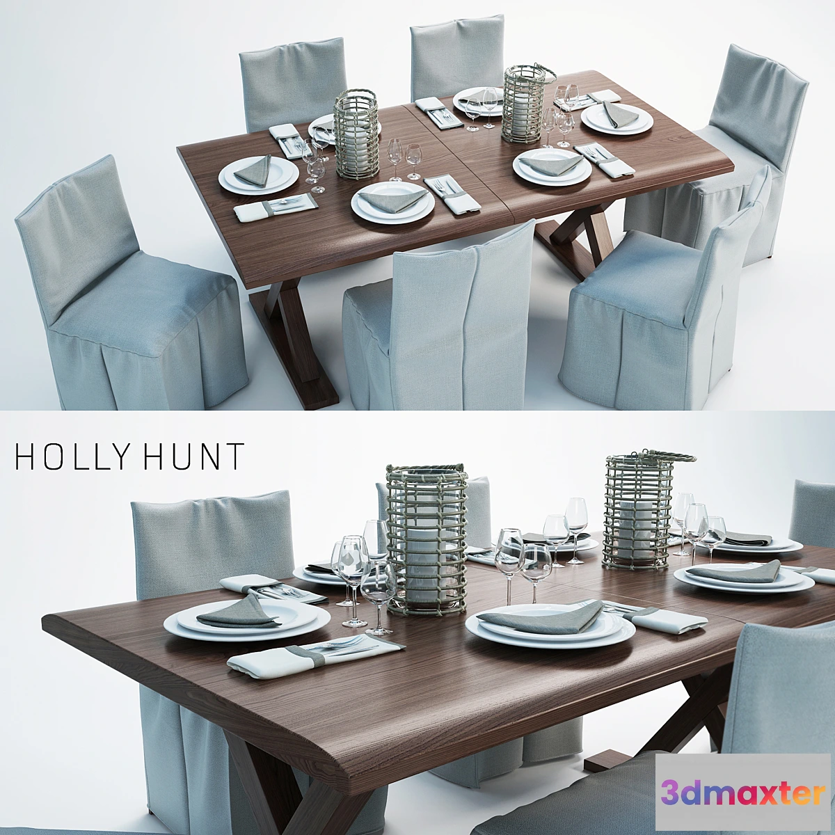 1421682 - holly hunt dining set 3D Max