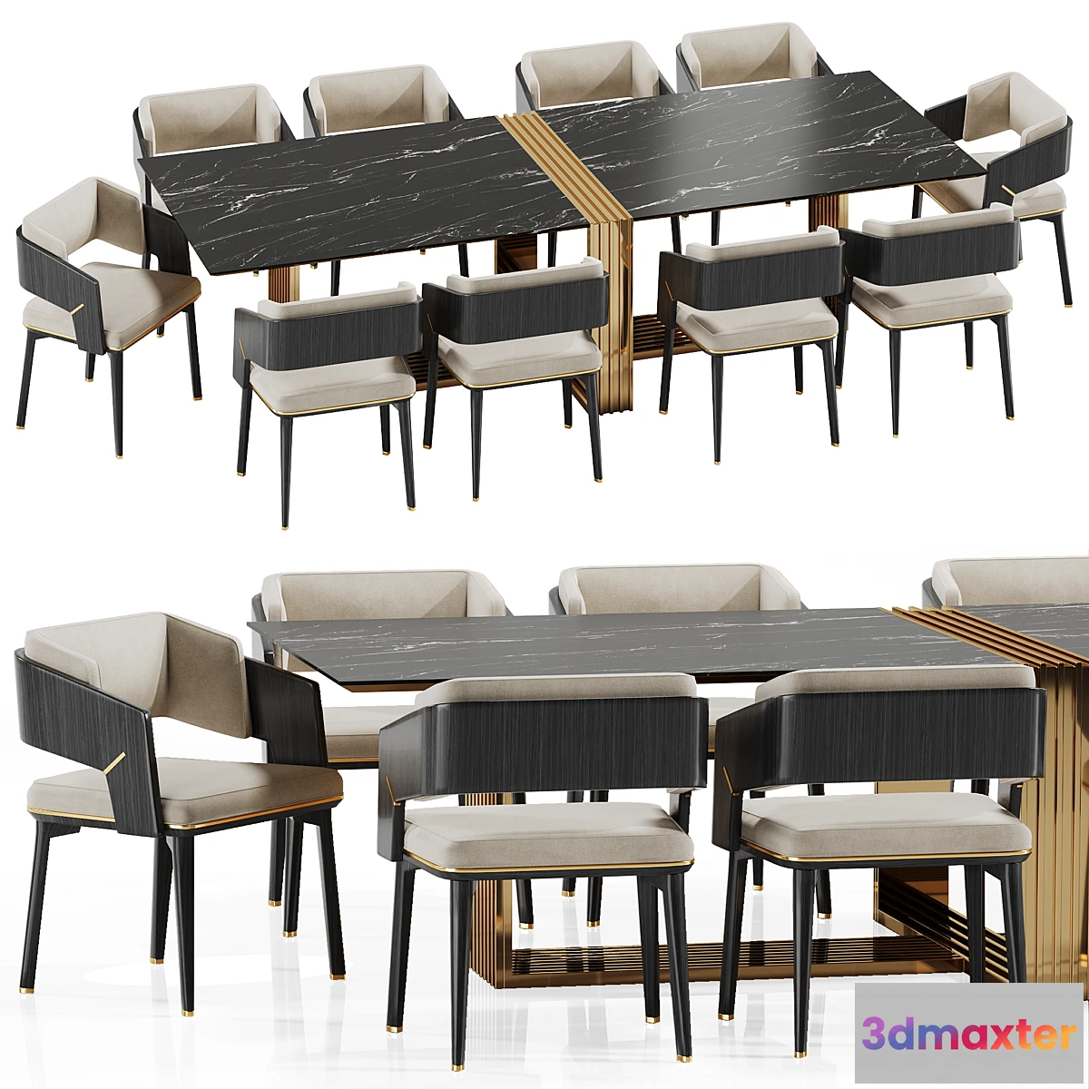 1422512 - Luxxu dining set 3D Max