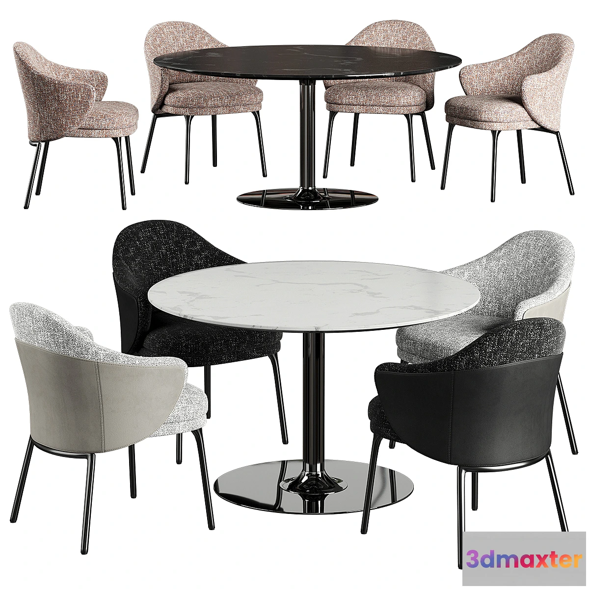 1422876 - Minotti angie dining Oliver dining table 3D Max