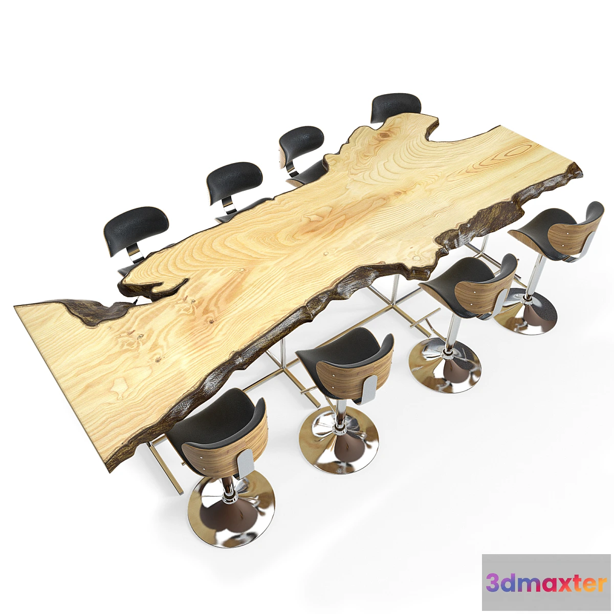 1426398 - live edge table 3D Max