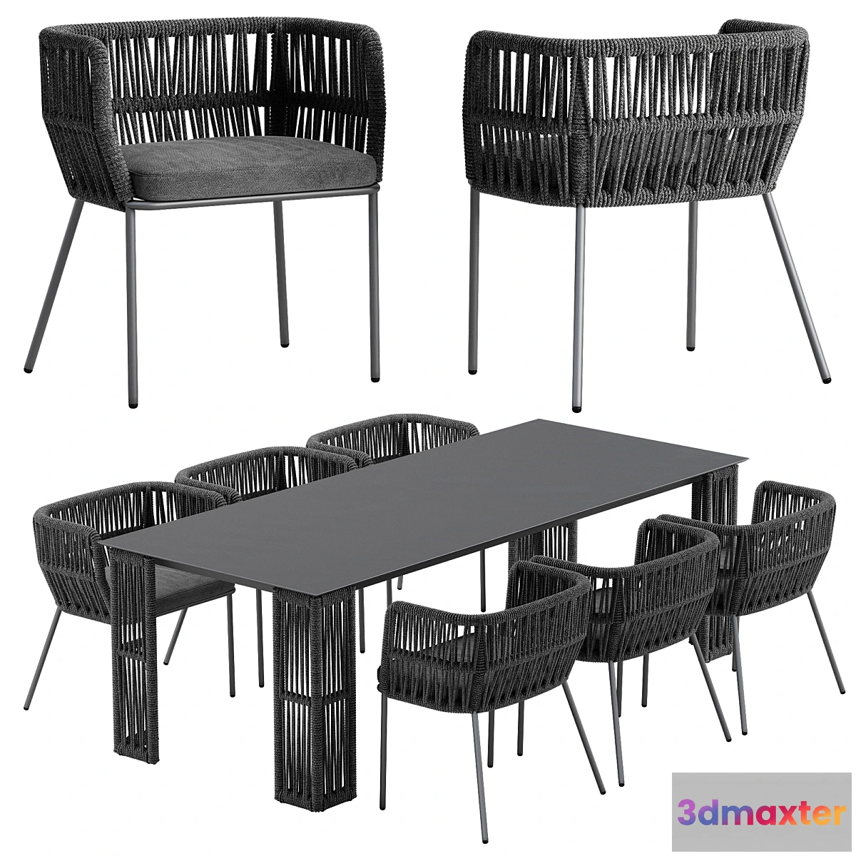 1427580 - Talenti cliff dining set 3D Max