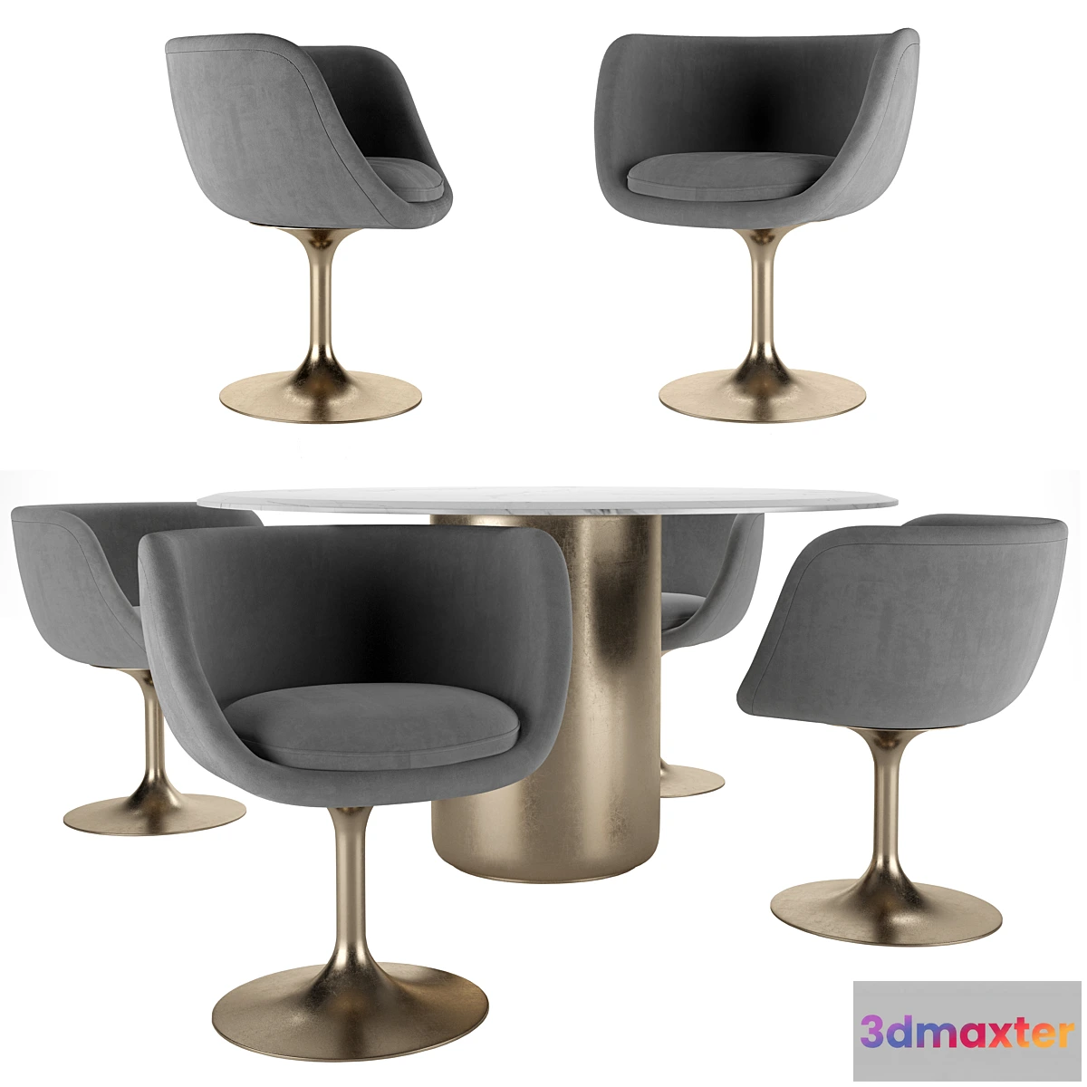 1428612 - Chair and table VOYAGE 3D Max