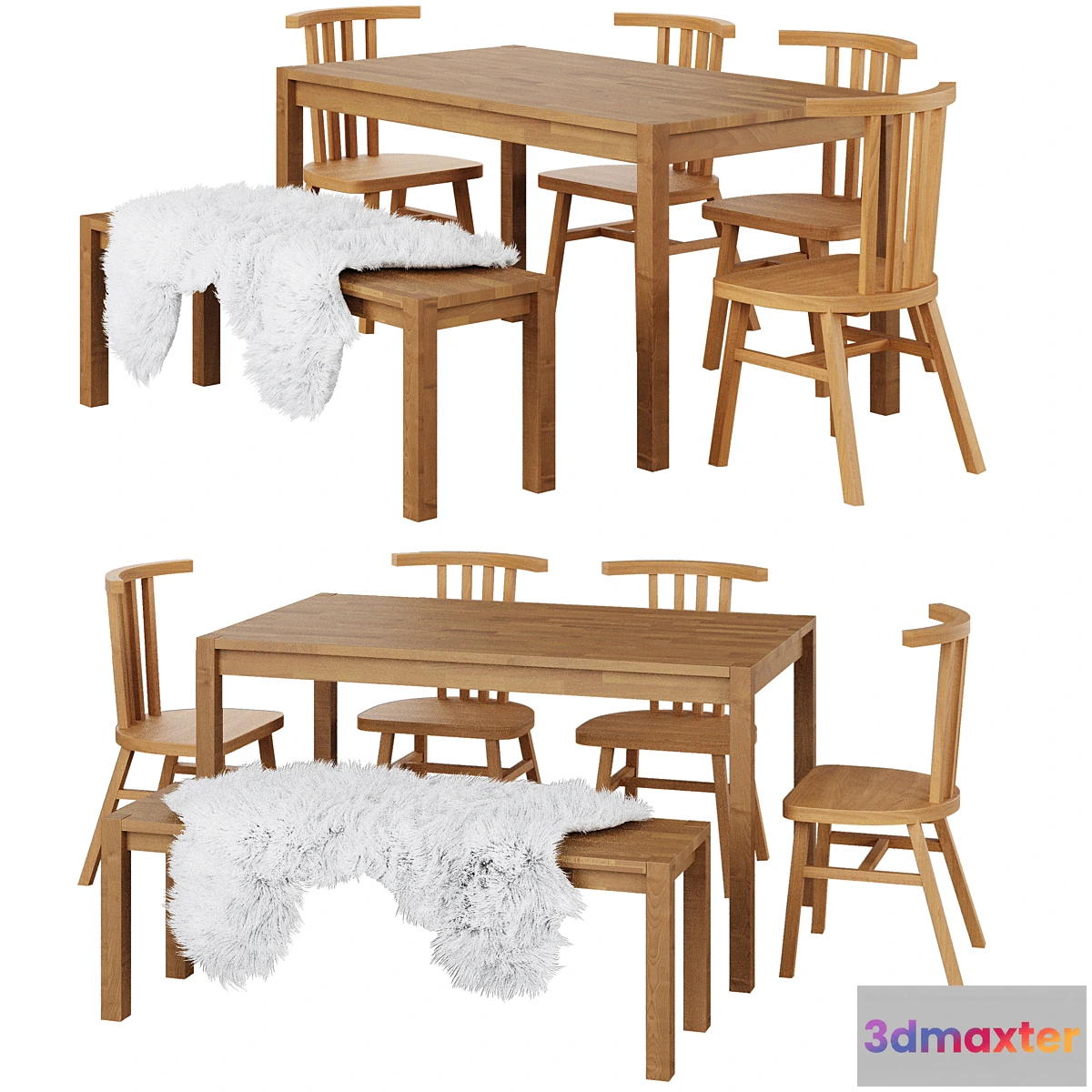 1429266 - Dining Set LA REDOUTE 3D Max