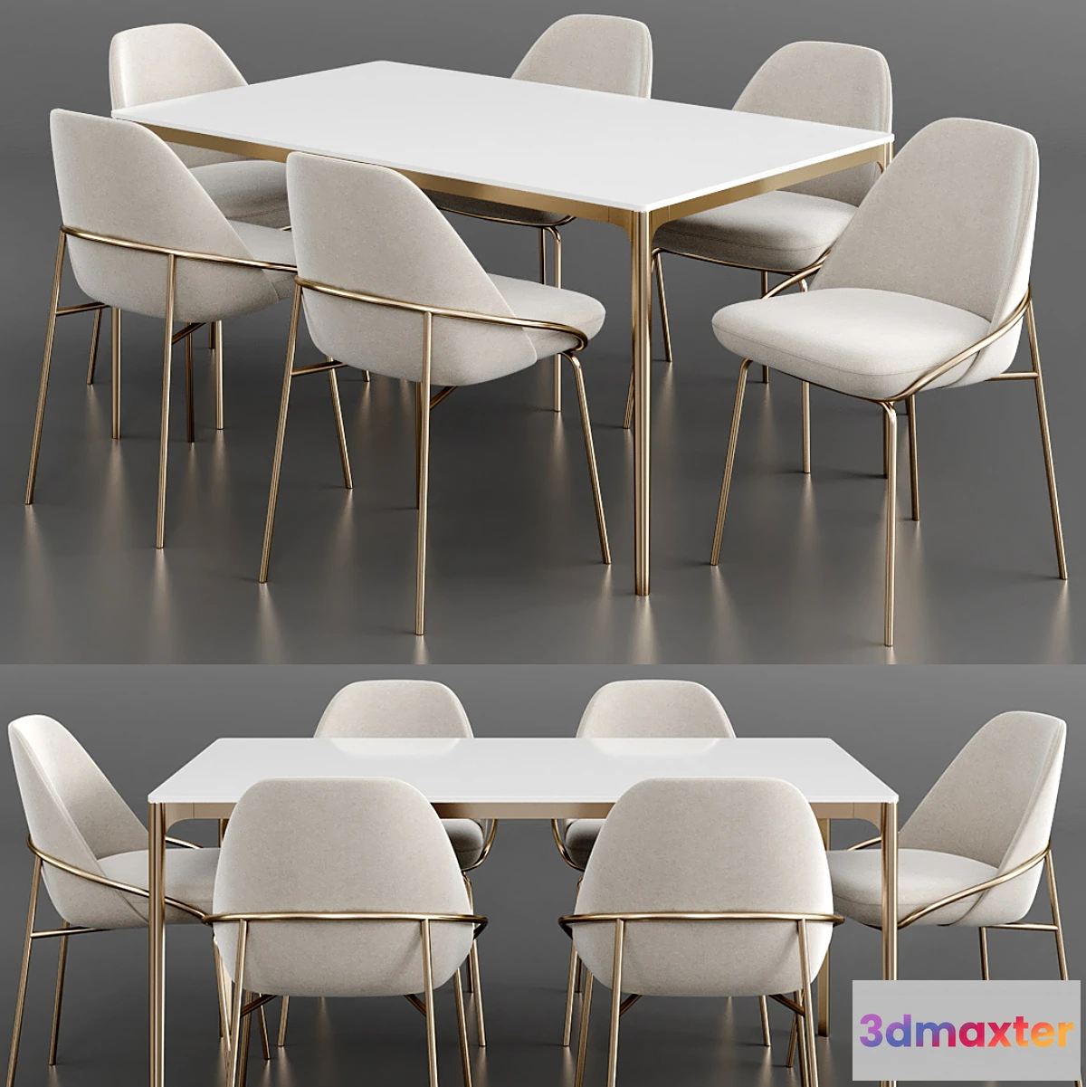 1430246 - Dinning set 22 3D Max