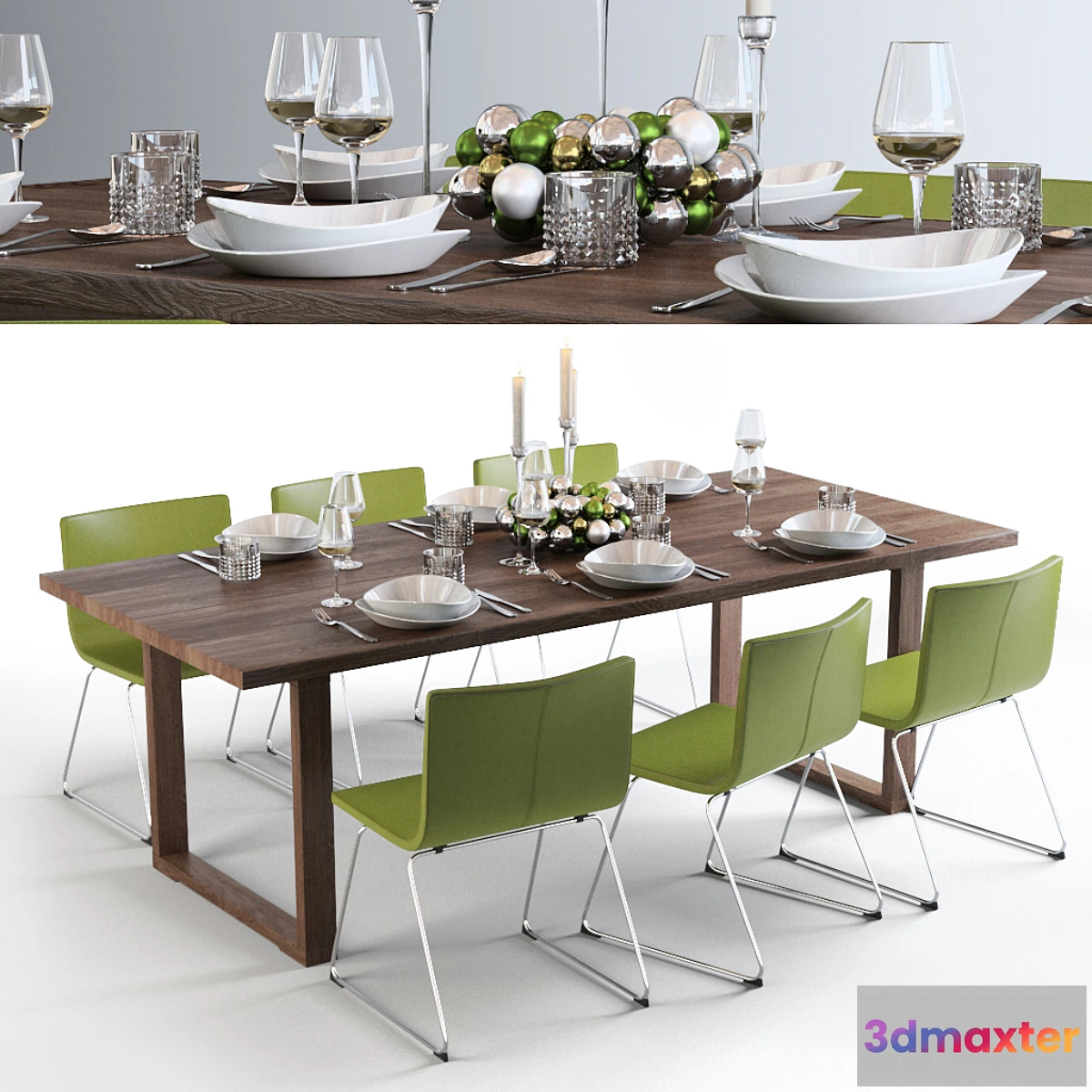 1432550 - Ikea Bernhard MÖRBYLÅNGA dining set 3D Max