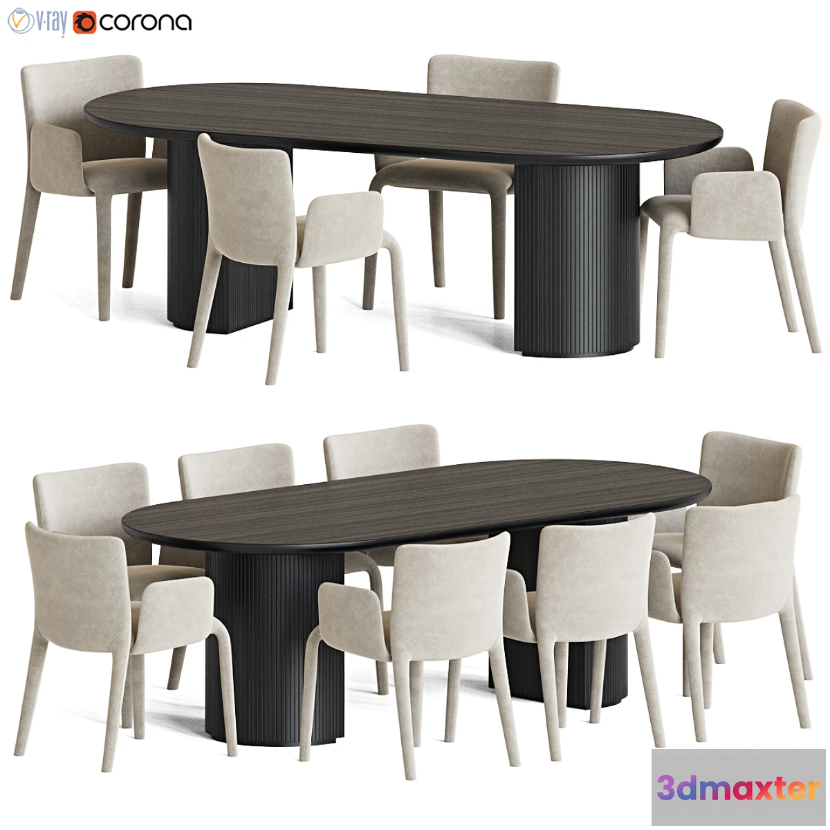 1433674 - Dining Set 118 3D Max