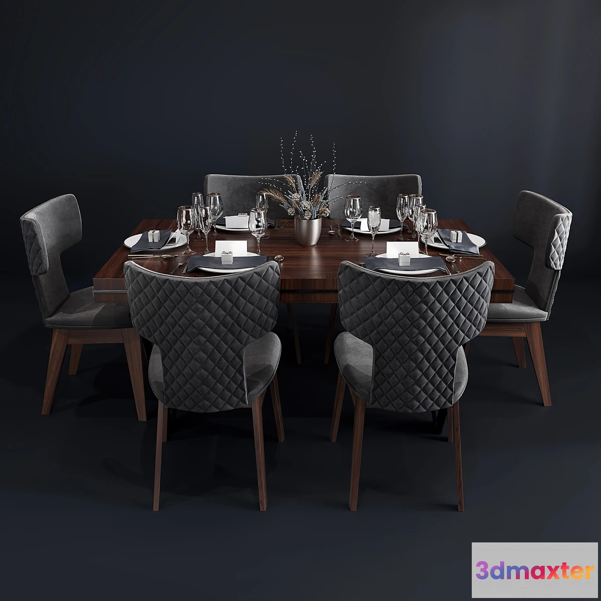 1433930 - Bamax Slash dining set 3D Max