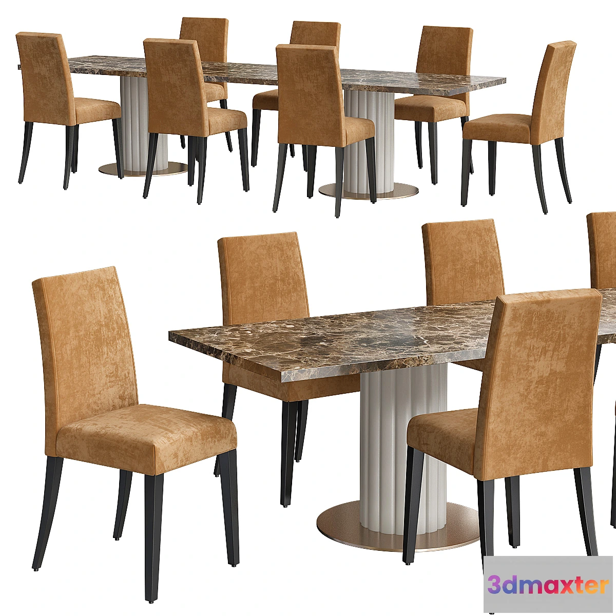 1434094 - BYRON RECTANGULAR TABLE 3D Max
