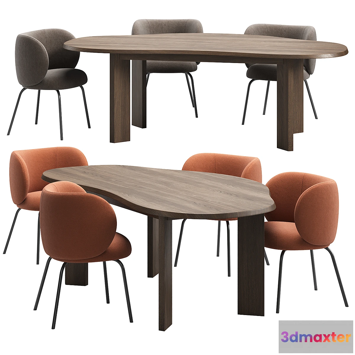 1437496 - Rico Dining Set by Ferm Living 3D Max