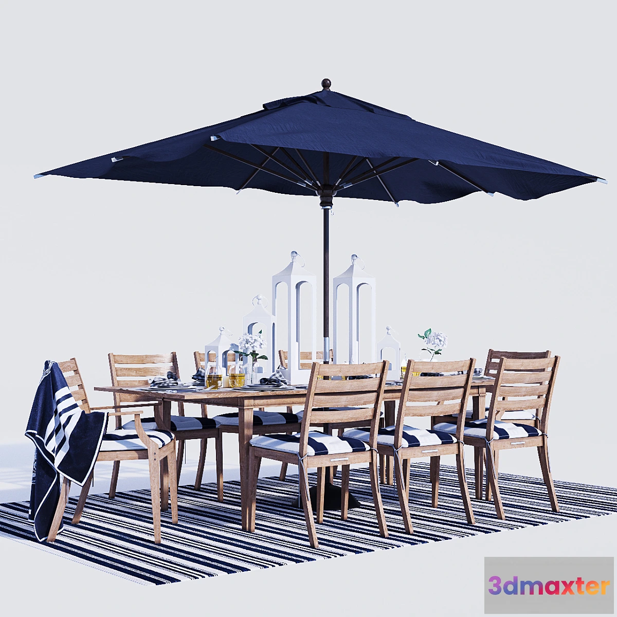 1438308 - Belmont dinning set 2 3D Max