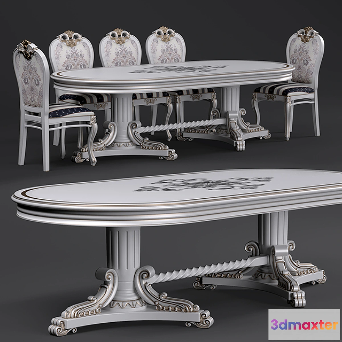 1438900 - Table_Chair- Classic №2 “MONDELUX” 3D Max