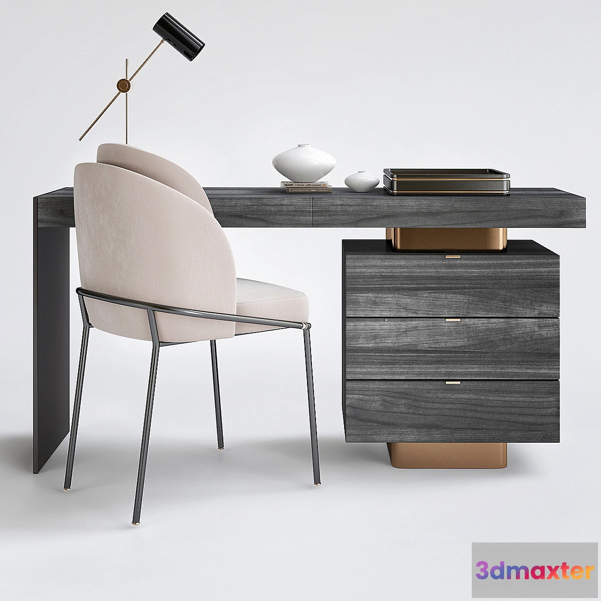 1439564 - Minotti Carson desk set 3D Max