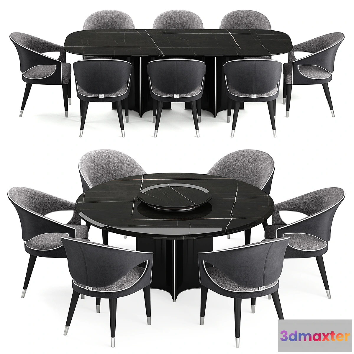 1440138 - Elve table and chairs 3D Max