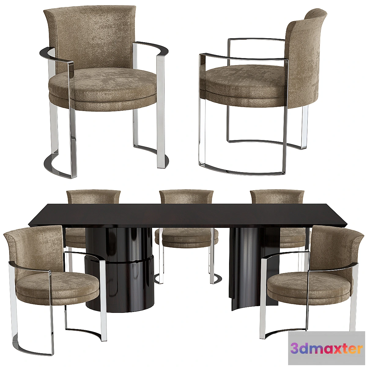 1440738 - Fendi Casa Dining Table 3D Max