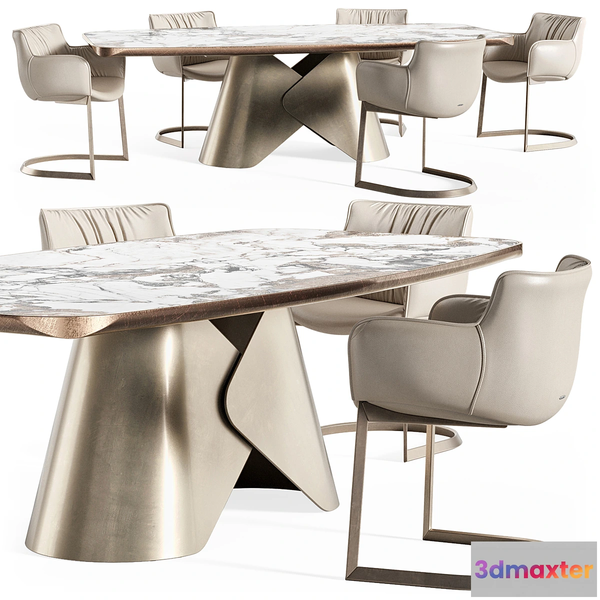 1441282 - Scott ceramic table Rhonda chair 3D Max