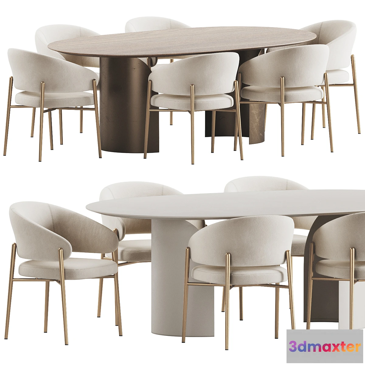 1442148 - Dining Set 42 3D Max