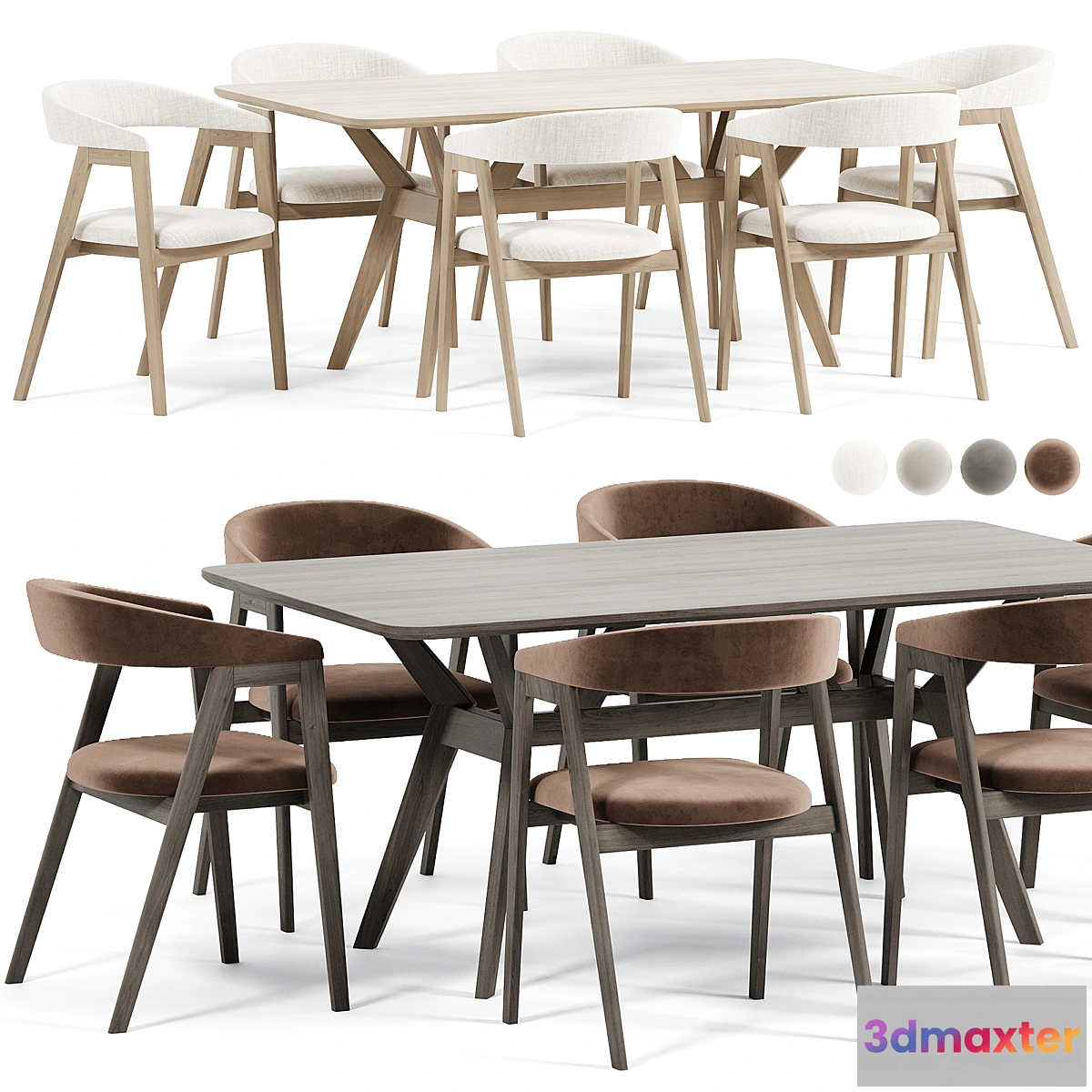 1442850 - Trevor Chair Webstr Table By Divanru 3D Max