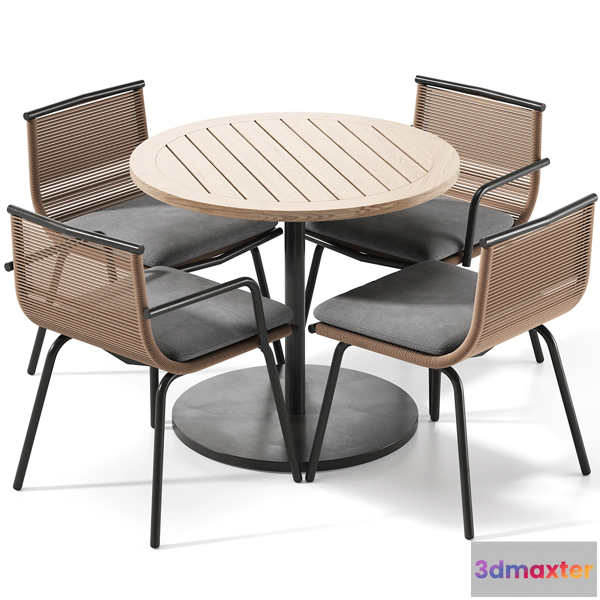 1445356 - RODA Dining Outdoor Set 3D Max