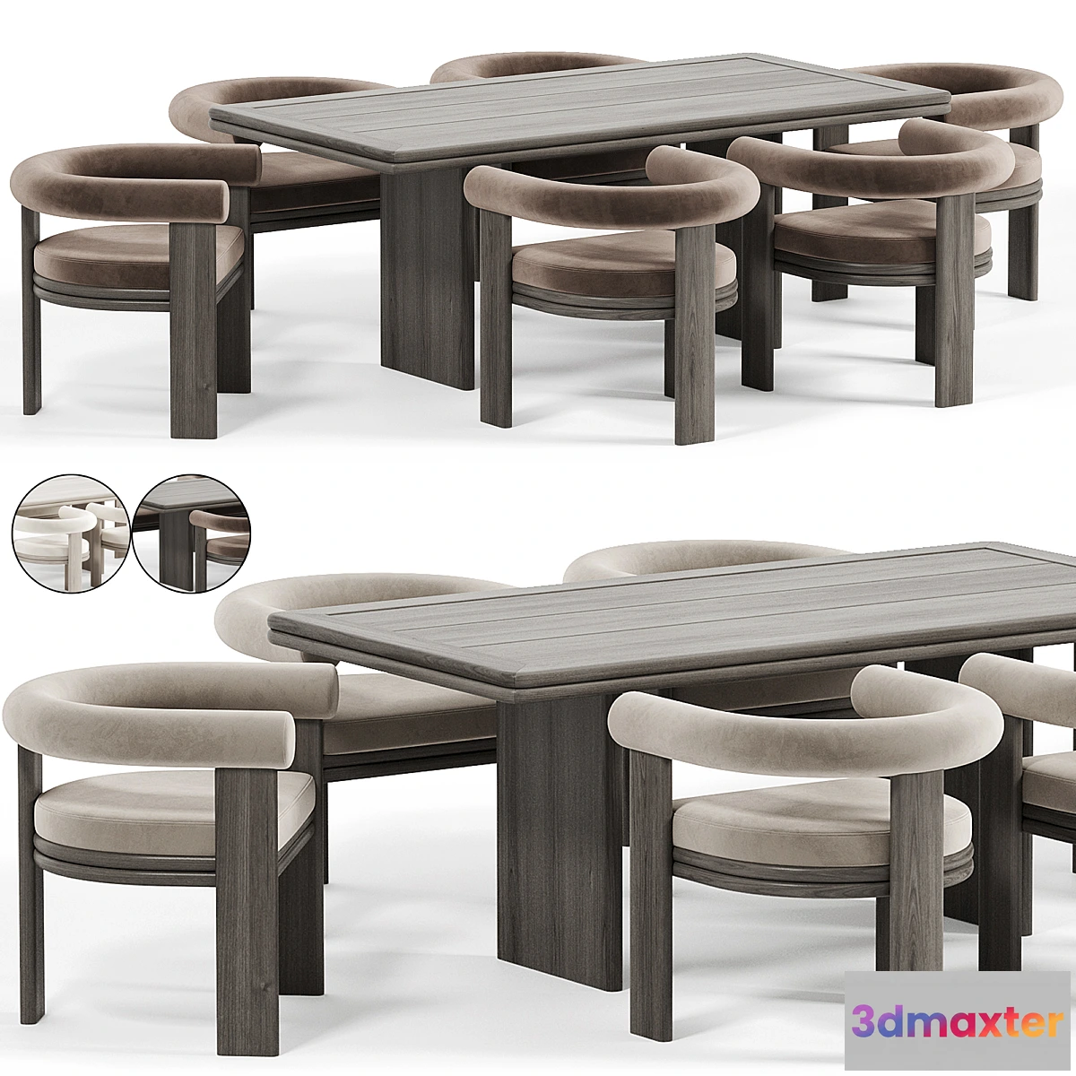 1445530 - Dining Chair Collins COLLINS table 3D Max