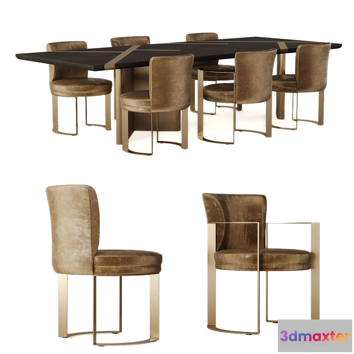 1447554 - Fendi Casa Dinning Set 3D Max