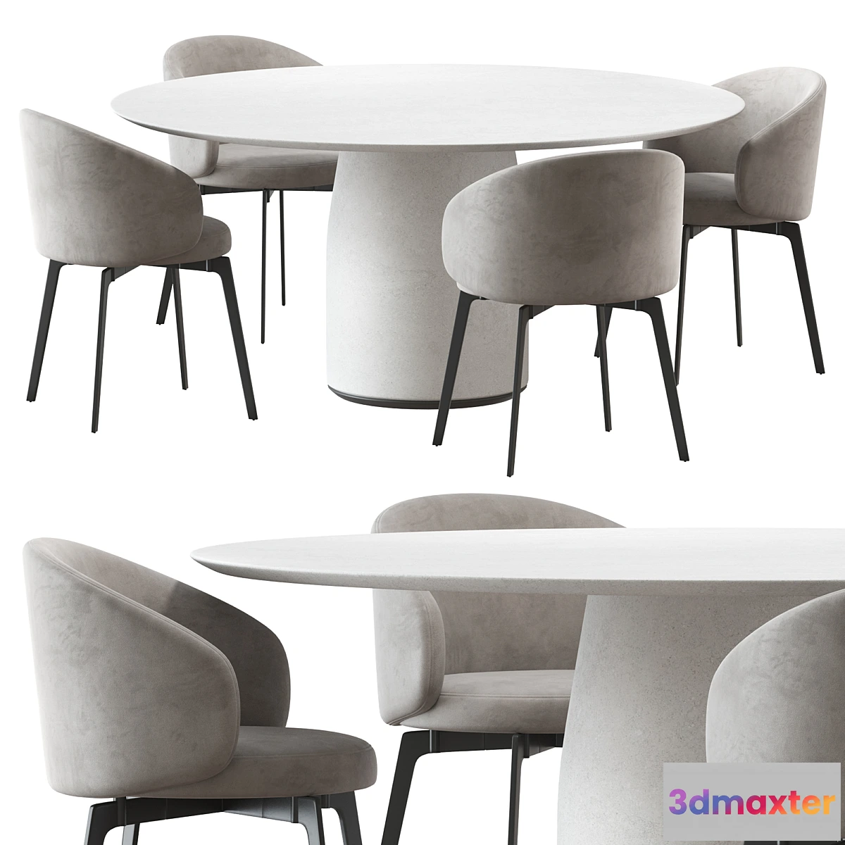 1448930 - Table Bule chair Bea Lema 3D Max