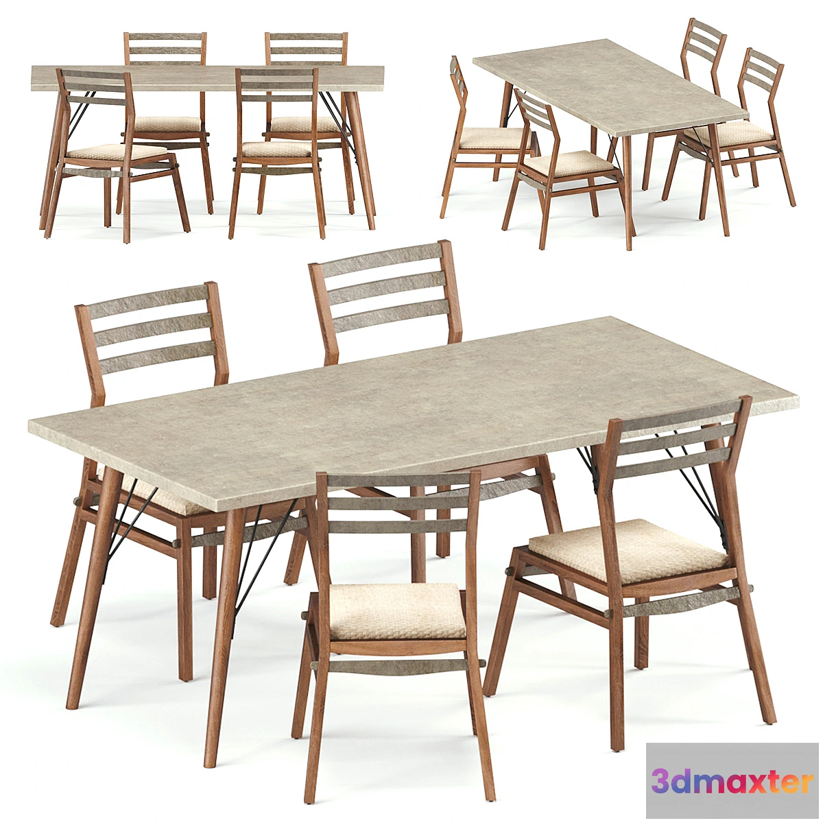 1449942 - Loft dining set 1 3D Max
