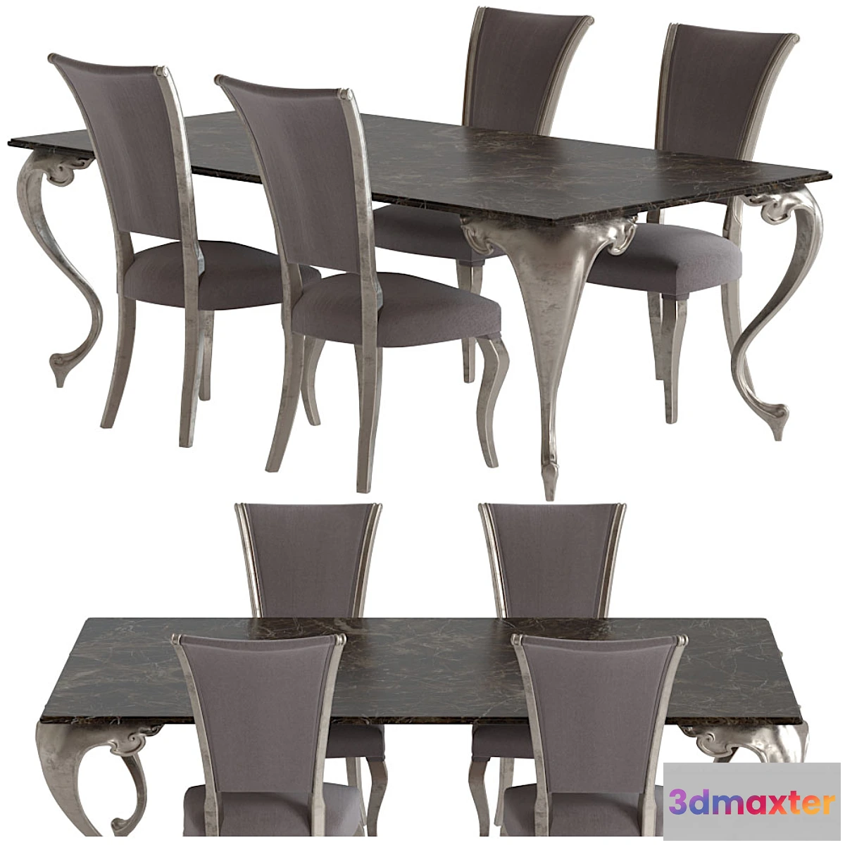 1451202 - Rafaello Chair and George Table by Cantori 3D Max