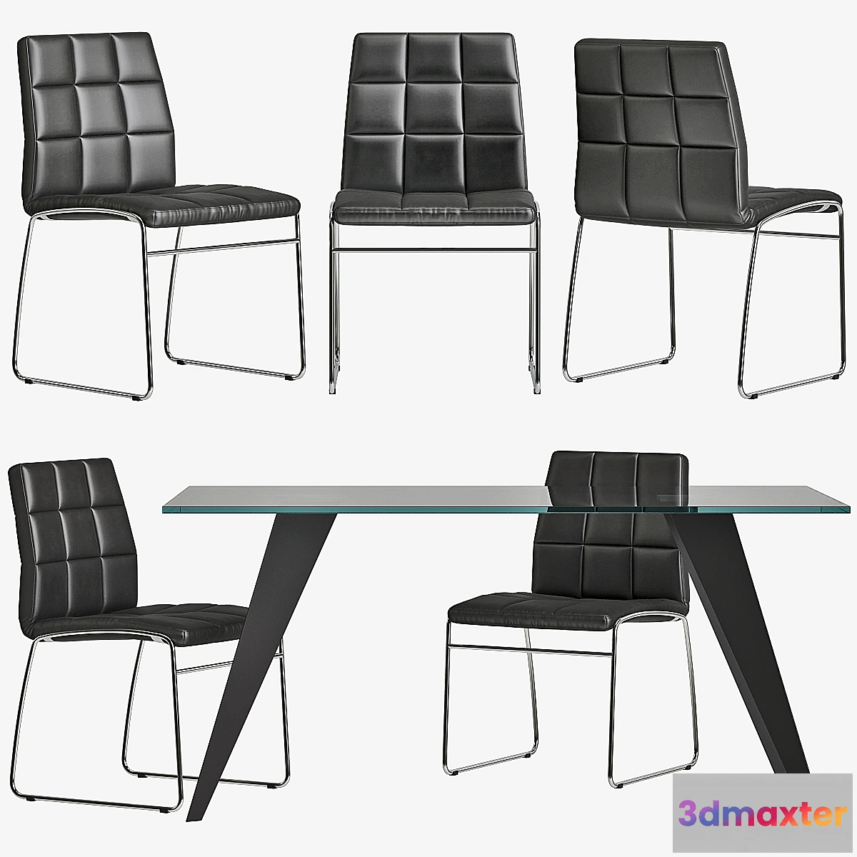 1452596 - Chair_Explorer_Table_Nack_La Forma (Julia Grup) 3D Max