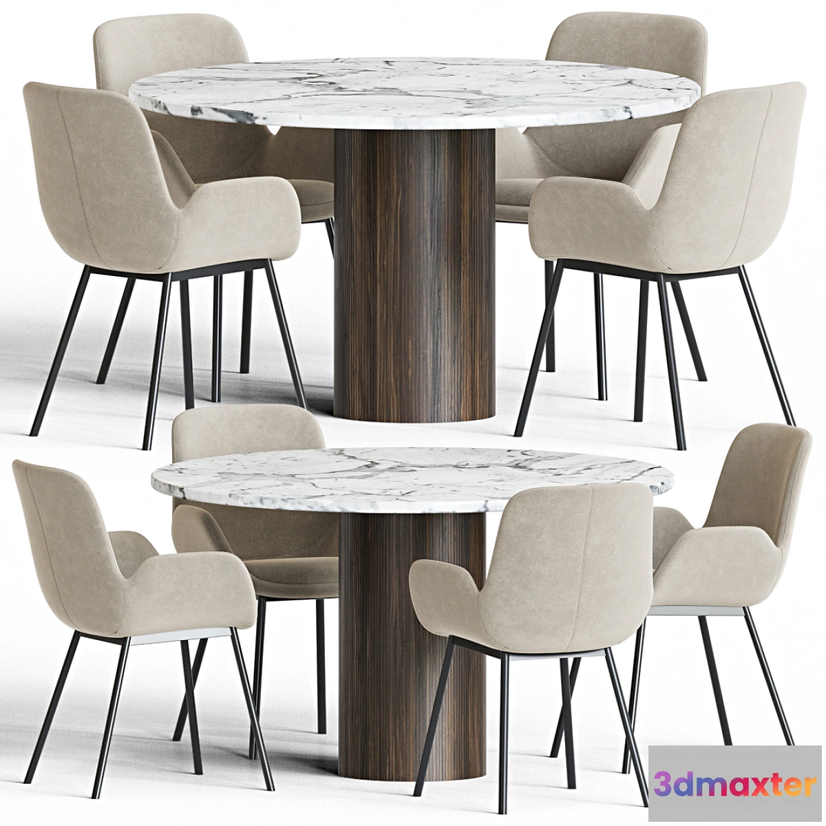 1453256 - Dining Set 18 3D Max