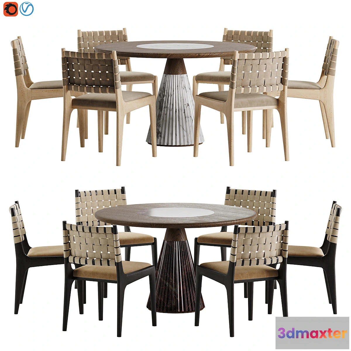 1456660 - Dining set 176 3D Max
