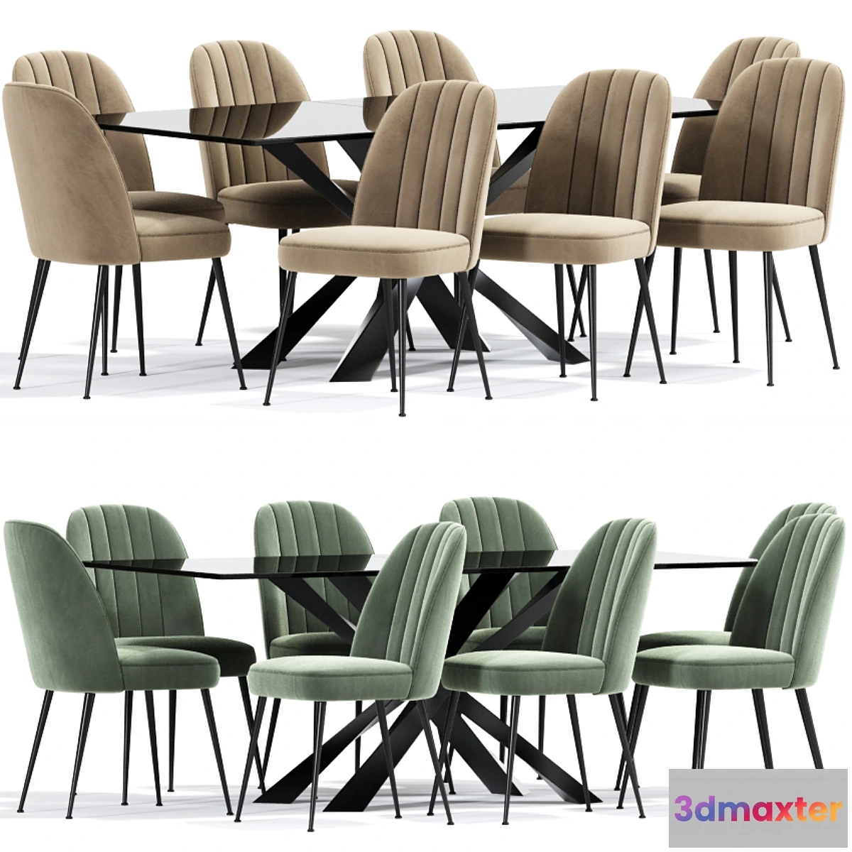 1457122 - Stella Dining Chairs Table 3D Max