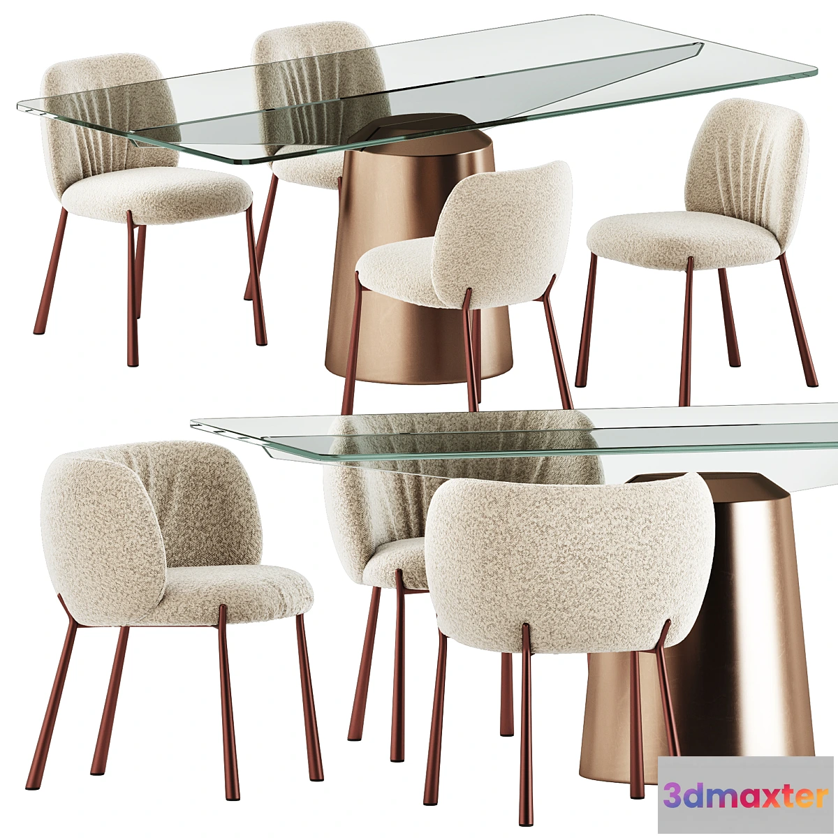 1459094 - Mys Chairs and Spike Table by Midj 3D Max