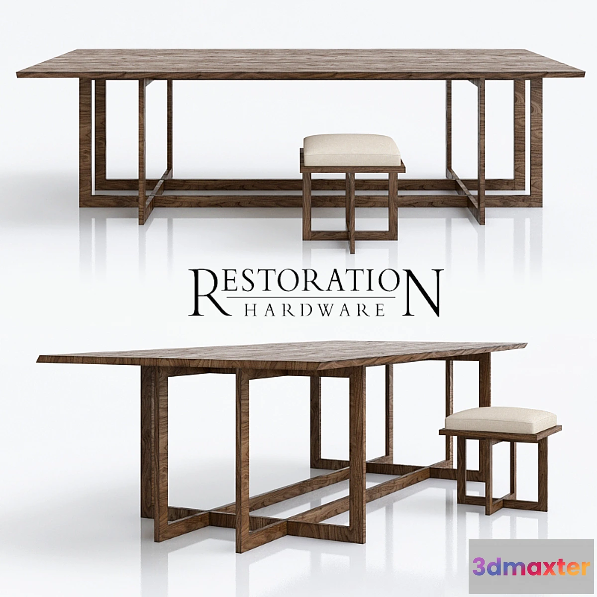 1459150 - Linear Live-Edge Collection 3D Max