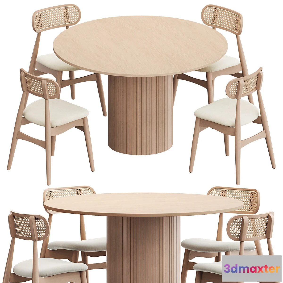 1460002 - Dining Group Larson Chair & Hill Table from Divan ru 3D Max