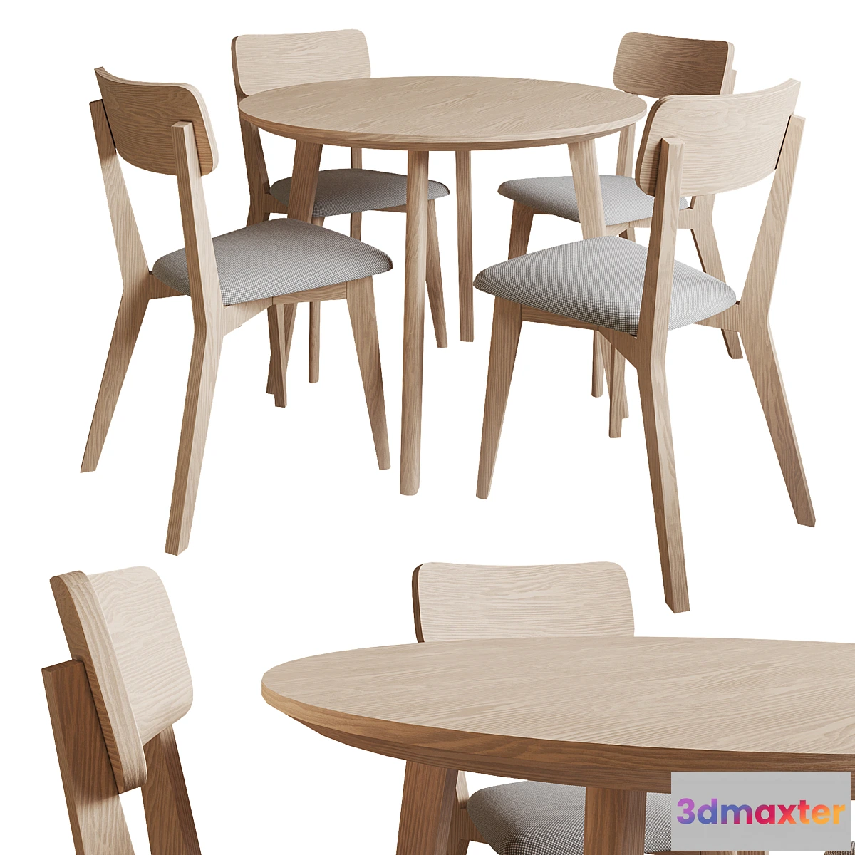 1460362 - LISABO Ikea Table and chairs 3D Max
