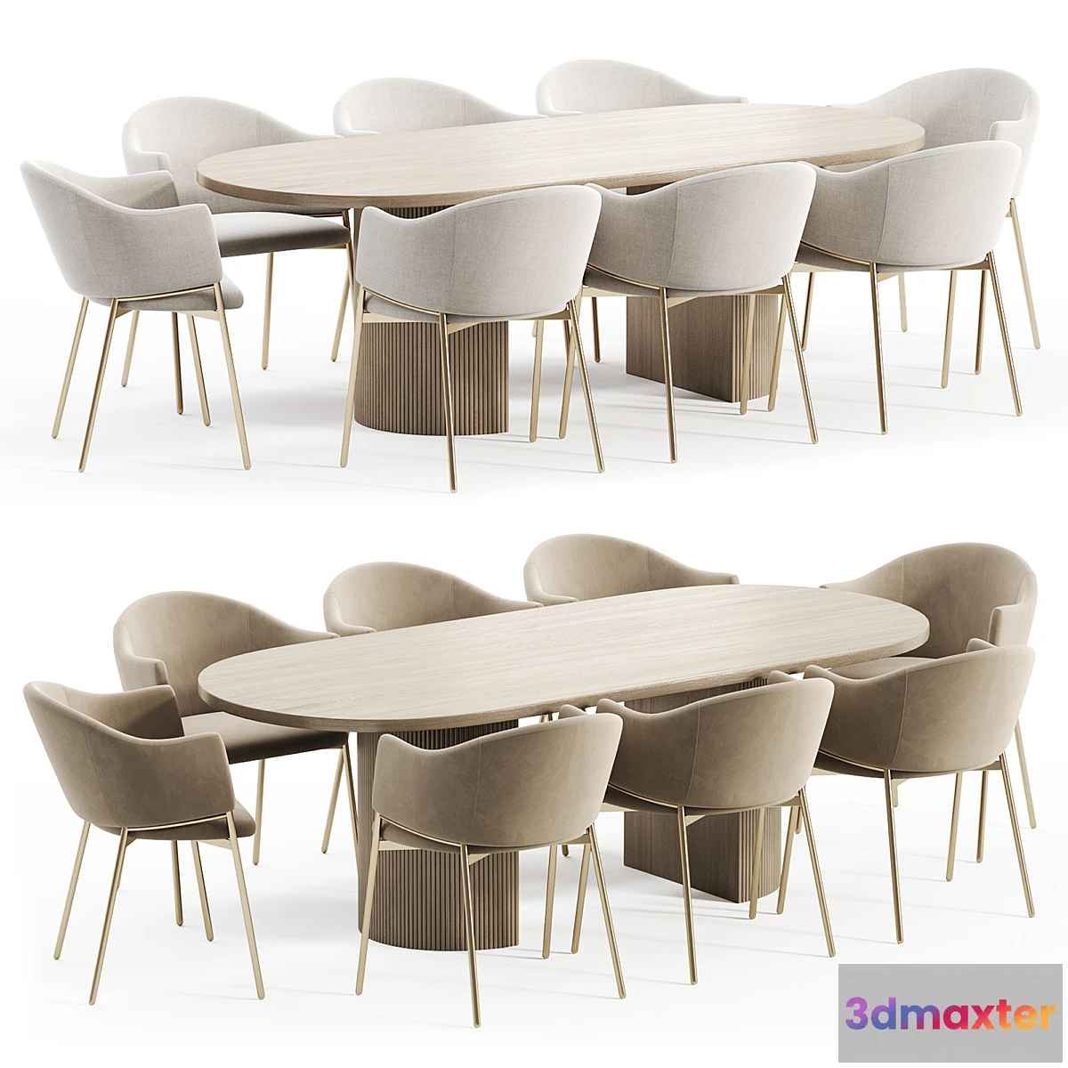 1466296 - Dining Set 22 3D Max