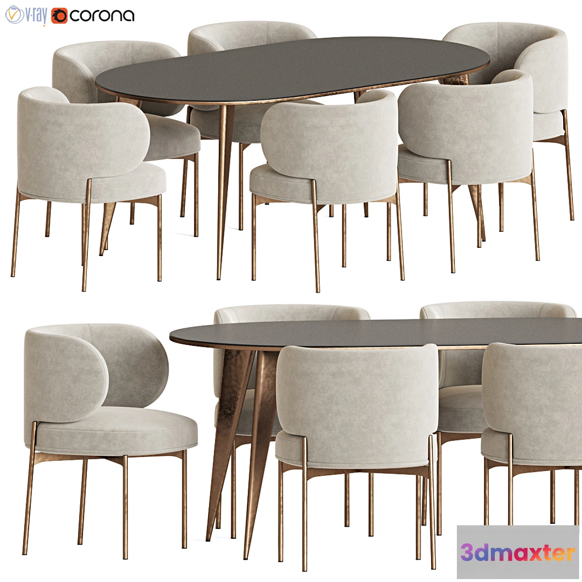 1467024 - Dining Set 121 3D Max