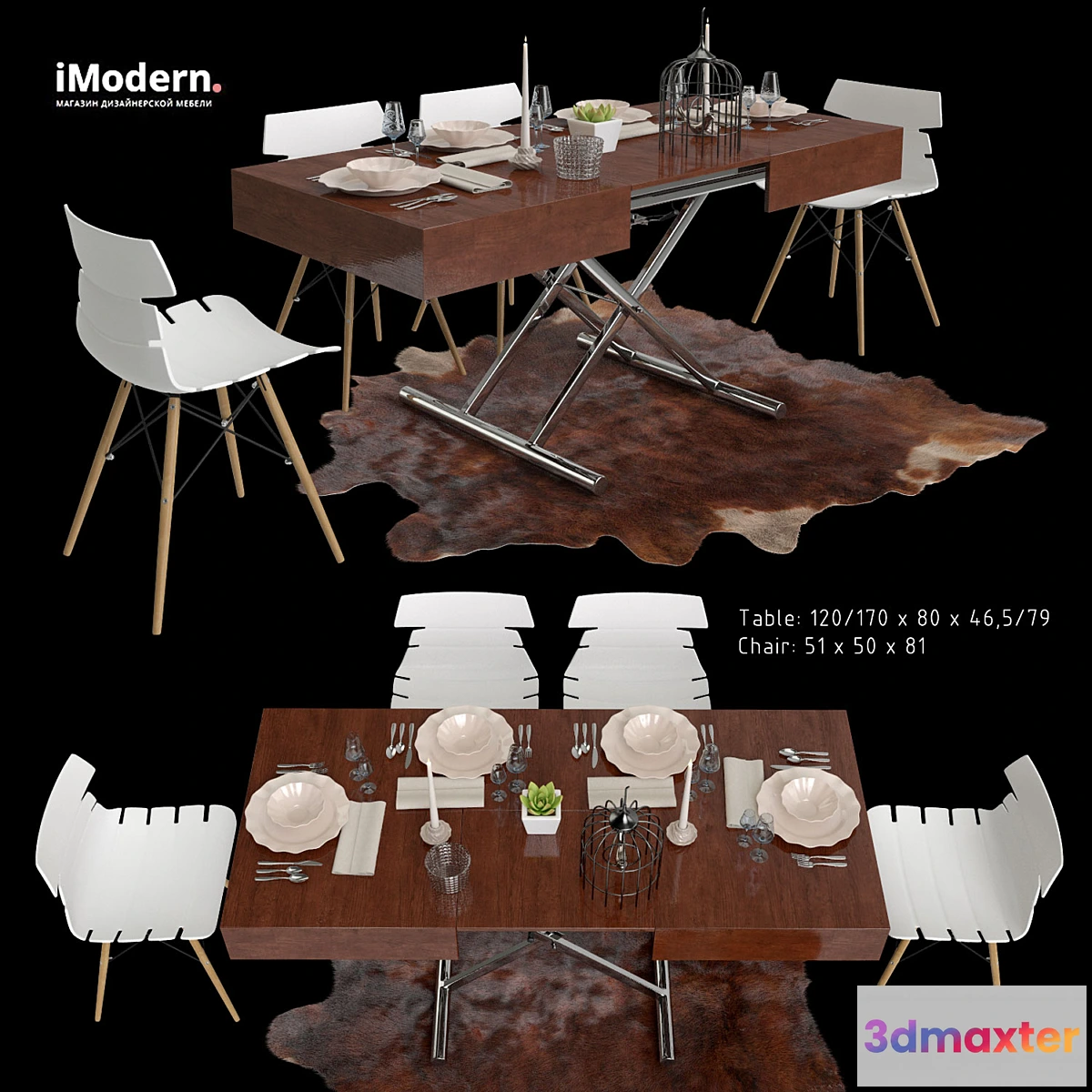 1468620 - KIMBERLY & DAKOTA Dining Group 3D Max