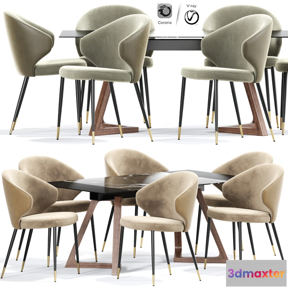 1468808 - Bellroy Dining Chair Table 3D Max