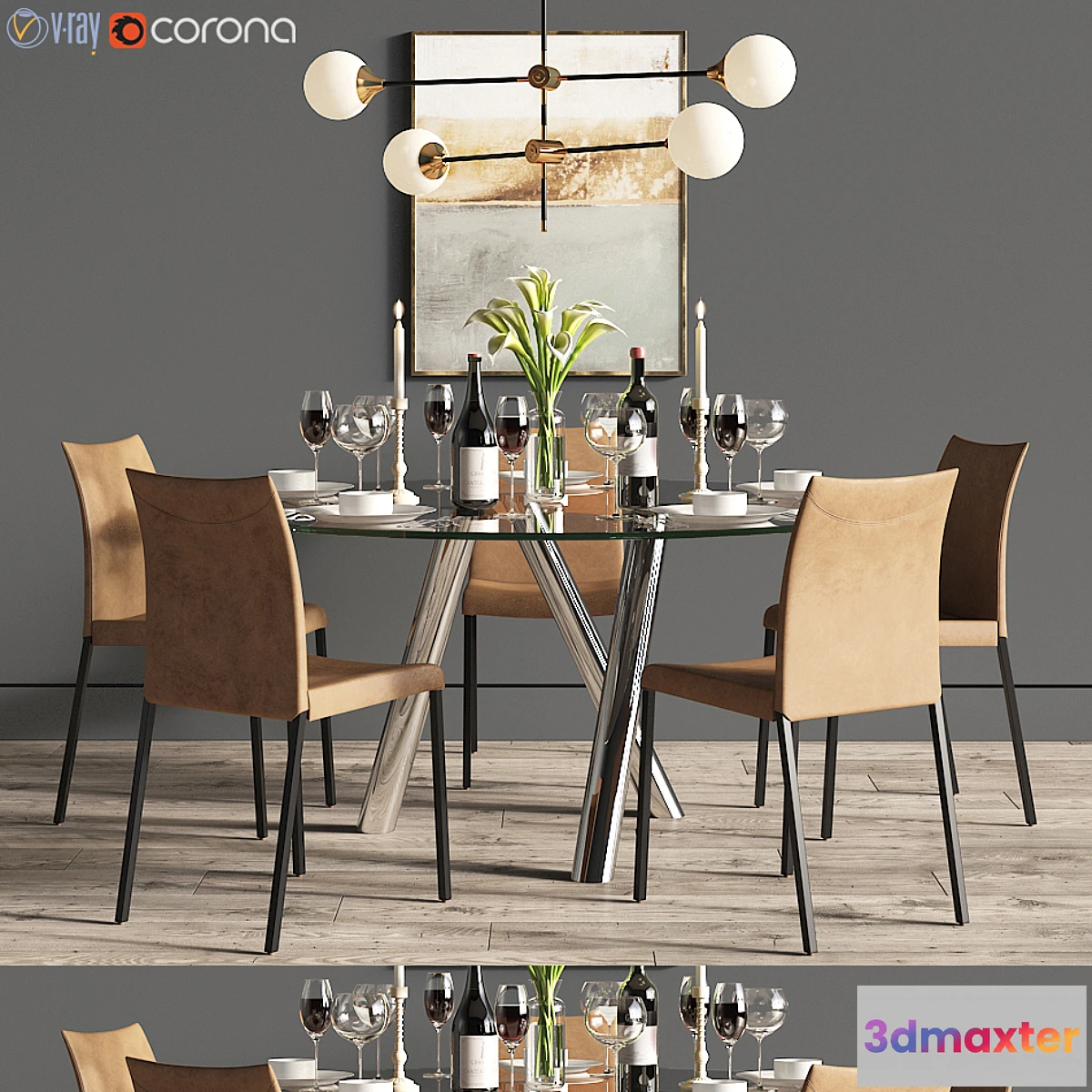 1469832 - Dinning Set 29 3D Max