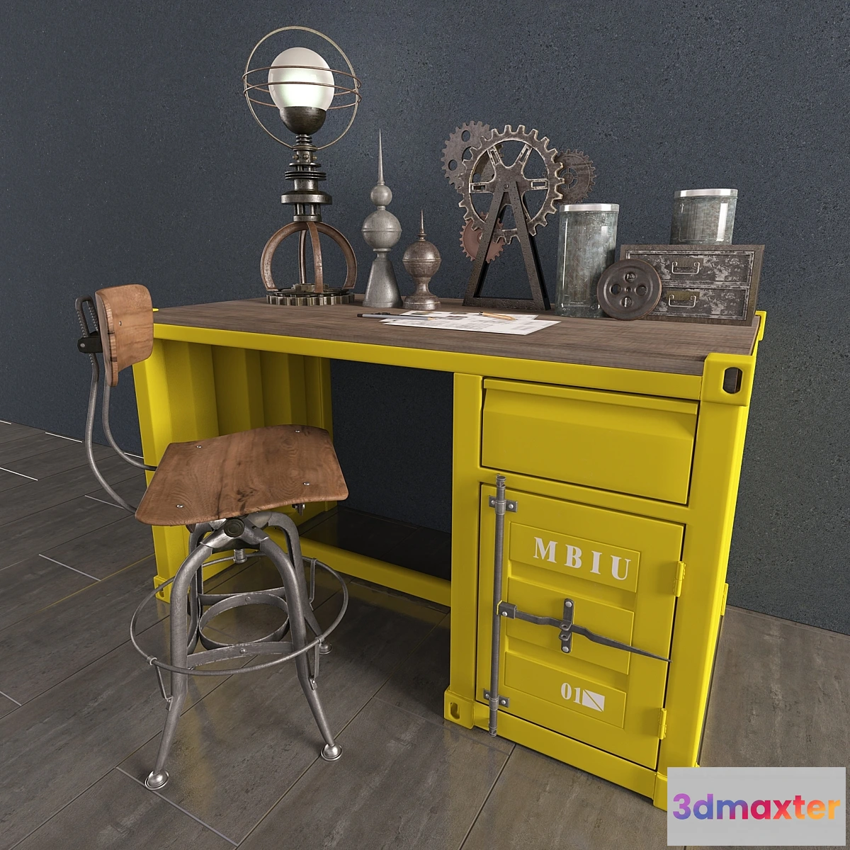 1471112 - Decorative set Loft_02 3D Max