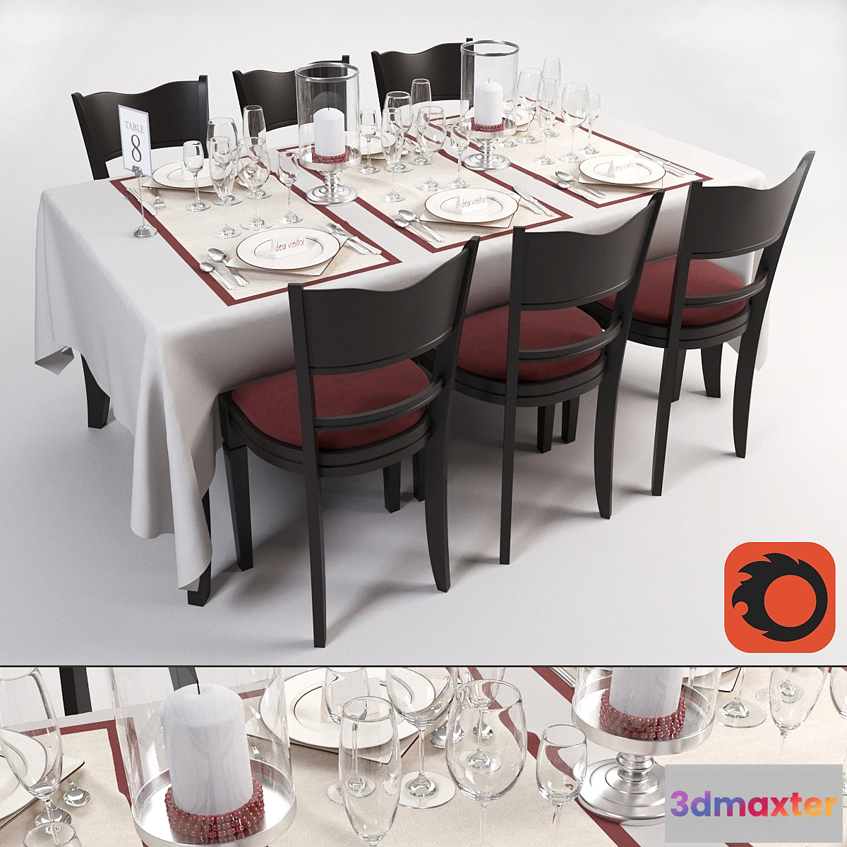 1471462 - festive table 3D Max